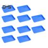 10Pcs Painting Plates Plastic Art Trays Stackable Non-Slip Design Widely Used Easy To Clean DIY Projects Colored Serving Trays