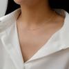 Opalhouse 925Silver Ball Chain Choker Necklace Ophen1203 White Gold