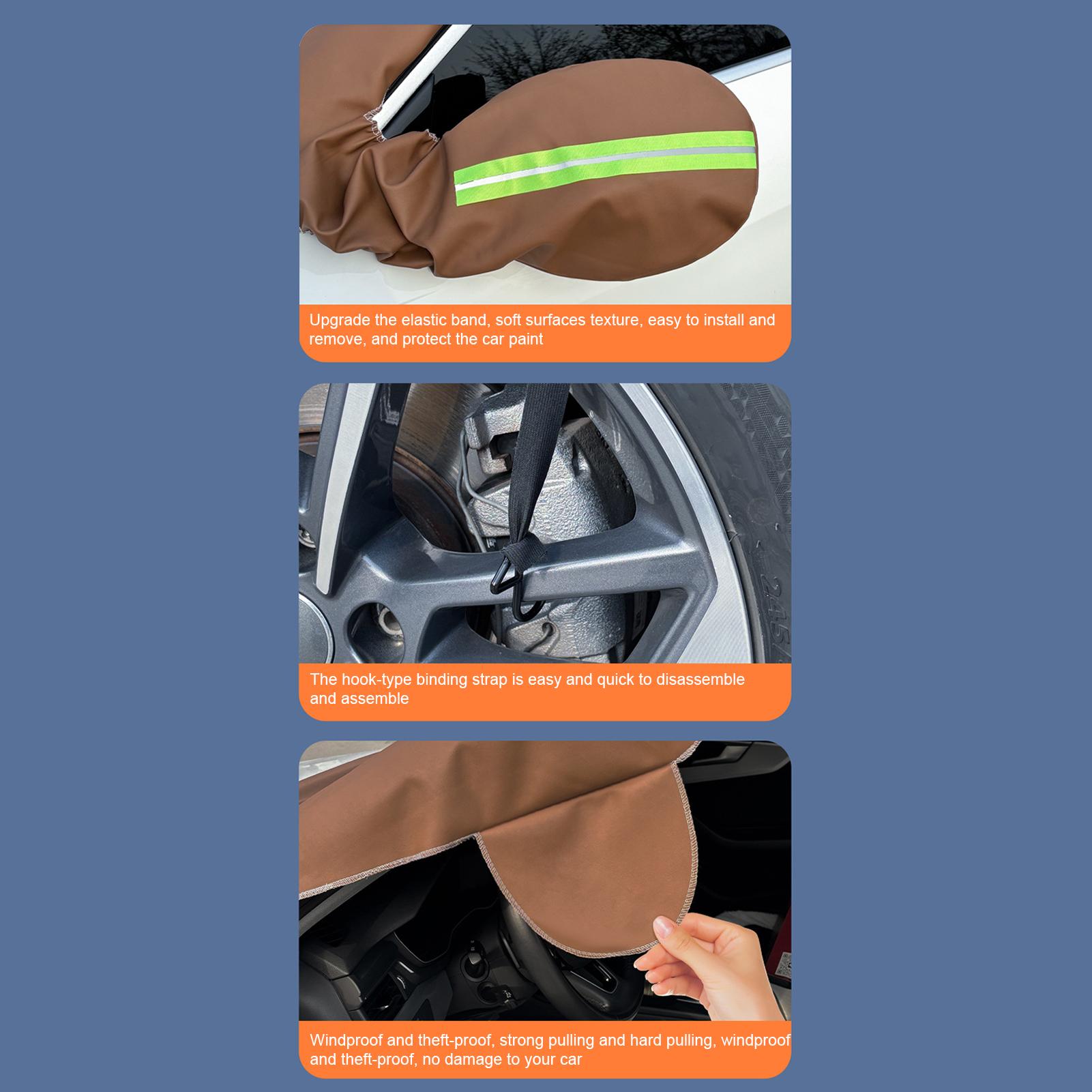 

Windshield Cover For Ice And Snow Windproof PU Leather Waterproof Auto Exterior Supplies Windshield Snow And Ice Cover For China Mainland