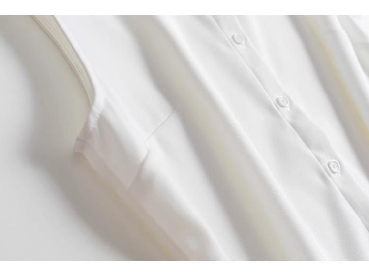 Korean Style Sleeveless Chiffon Fake Collar Versatile Women's Shirt Vest for Spring/Summer 2025