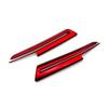 For Subaru Crosstrek XV    Black Red Car Front Hood Billet Grille Sticker Trim Garnish Strip Cover Frame Accessories