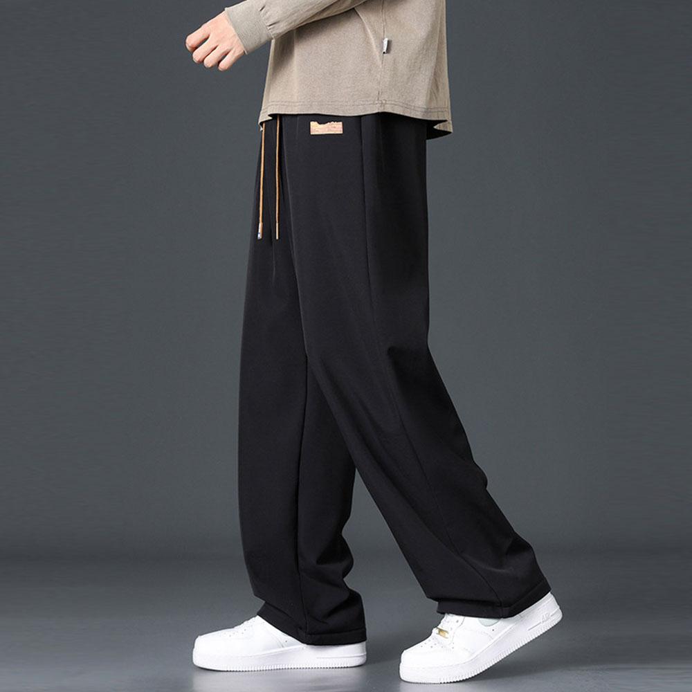 Pánské oversized zimní oblečení plus sametový fleece ležérní tlusté kalhoty rovné kalhoty tepláky teplákové kalhoty pro muže