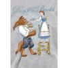 Beauty And The Beast Childrens/Kids Don't Mind the Books Heather Hoodie