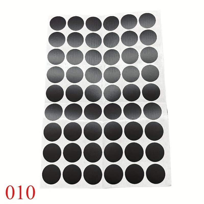 54 Pcs Furniture Screw Hole Cover Stickers - Self-Adhesive PVC Decorative Screw Cap Covers for Cabinet Shelf Repair