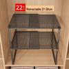 Organizzatore a più livelli retrattile con altezza regolabile e ripiani stratificati