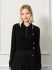 NITINA Slim Cable Collar Knit Bk