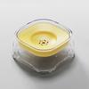 Floating Bowl Transparent Pet Water Dispenser 2000ML Large Capacity Suspended Plate Design Stable Water Surface Pet Dish