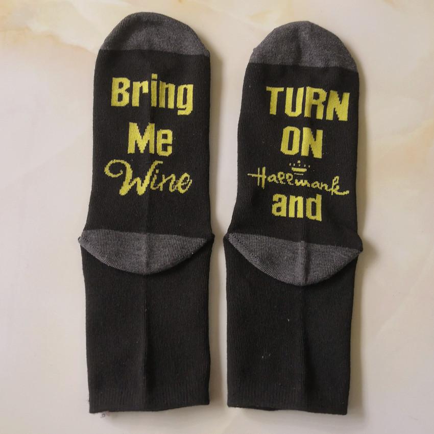 Christmas Sports Cotton Mid-Calf Socks