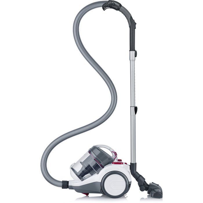 Aspirateur traineau sans sac cyclonique - SEVERIN CY7088 - 750 W - 79 dB - 2 L - Blanc / Rouge