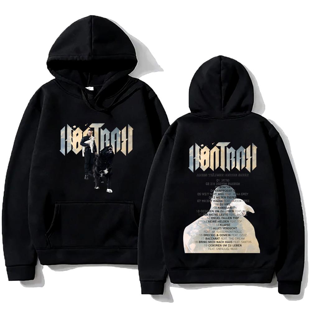 Худи Kontra K Глаза Мечтают Сердца Видят Графический Свитшот Нового Альбома Хип-Хоп Женский Мужской Пуловер XS чёрный