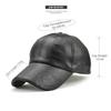 1PC Autumn Winter Men and Women's PU Leather Baseball Cap Waterproof Windproof Hat Stamping Logo Outdoor Sports Gorras Baseball Casquette