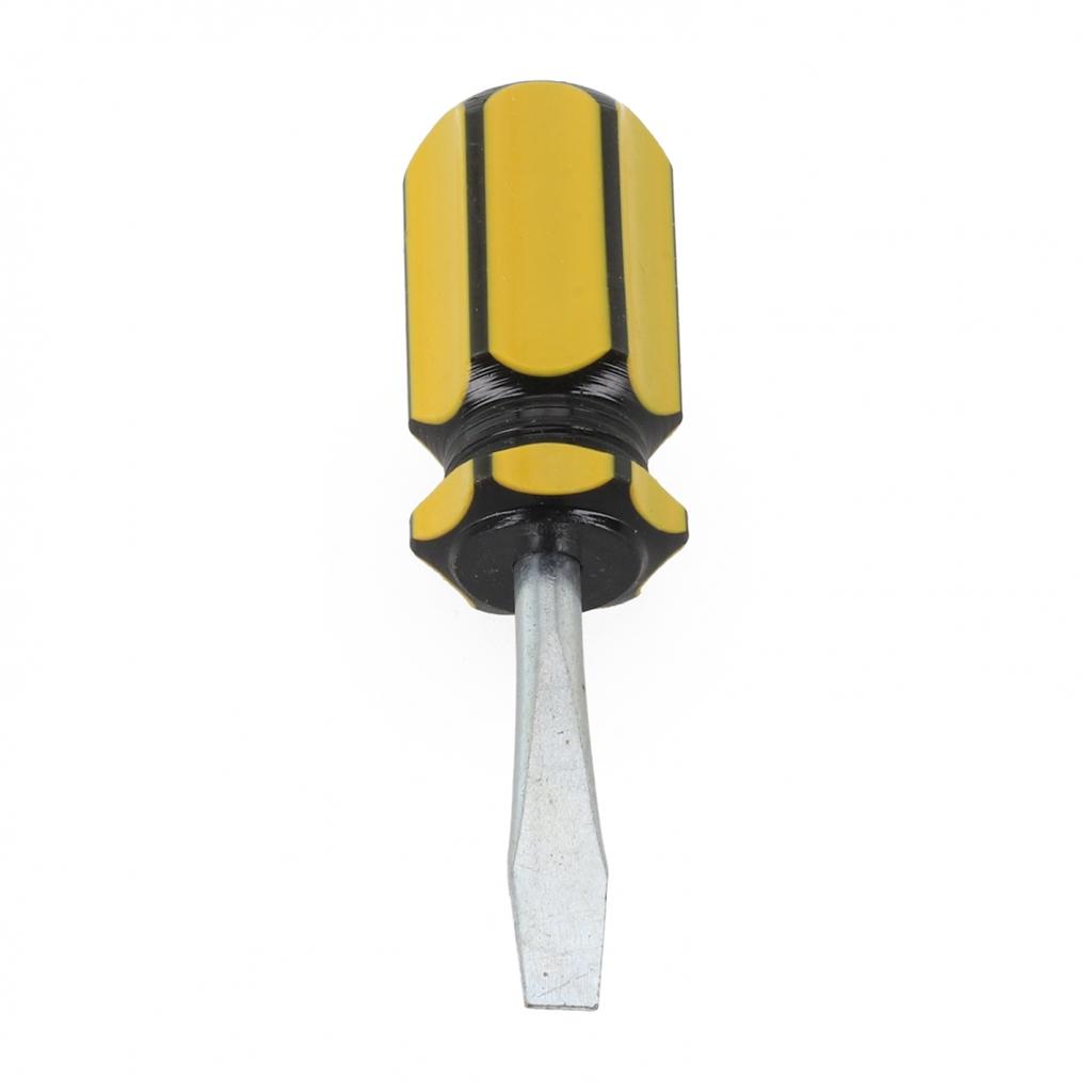 6mm Flat Head Screwdriver Short Handle High Torque for Precision Work