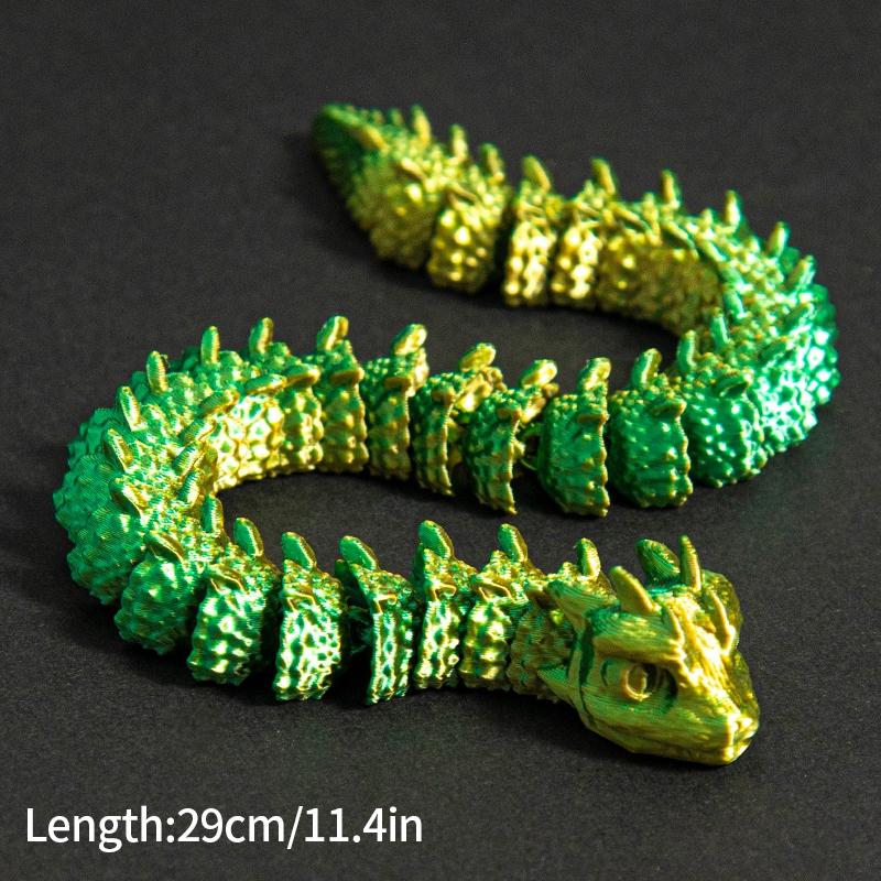 3D Printed Snake Dragon 3d Printed Figures New Year Decoration Traditional Table Ornament 3d Toys Gifts for New Year 2025