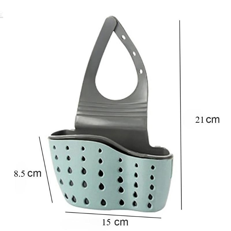 1pcs Kitchen Storage Drain Basket Soap Sponge Holder Kitchen Sink Holder Adjustable Sponge Shelf Hanging Drain Basket Kitchen Tools