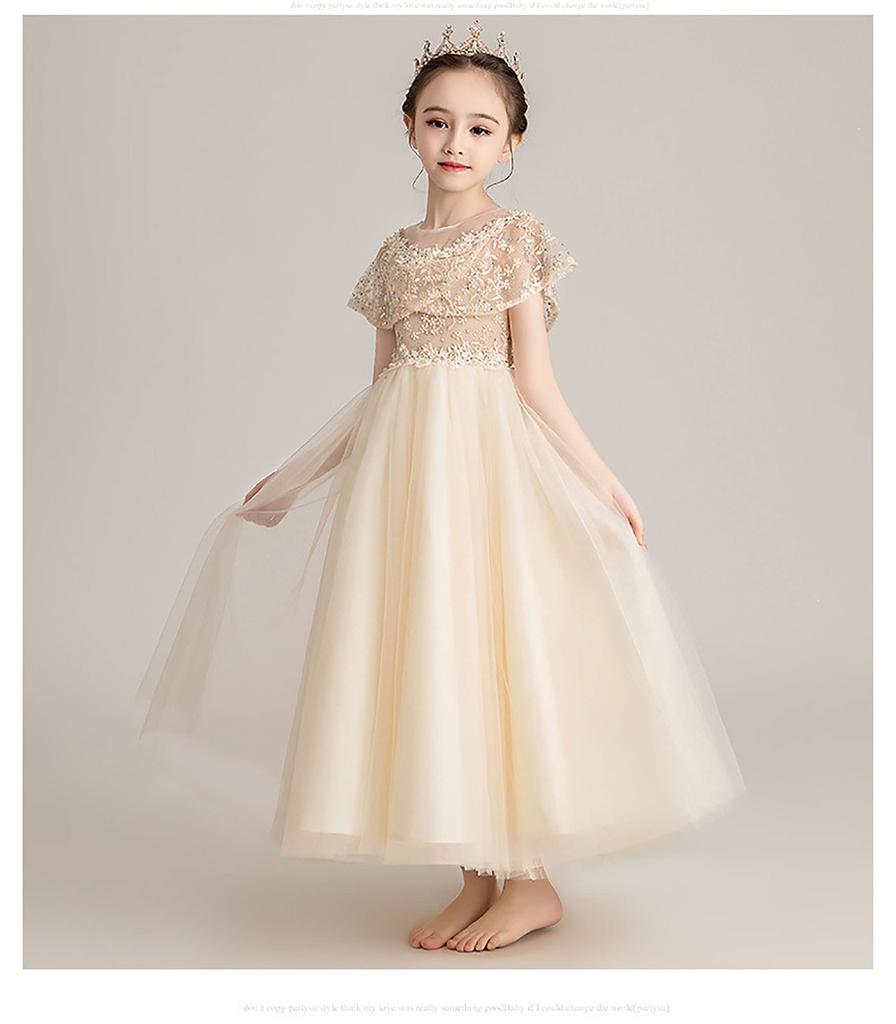 FairyHouseVsmile Titiluck Perfect for Piano Kindergarten Entrance and Princess Sizes Fits Ages Children's Dress, Recitals, Weddings, Graduations,