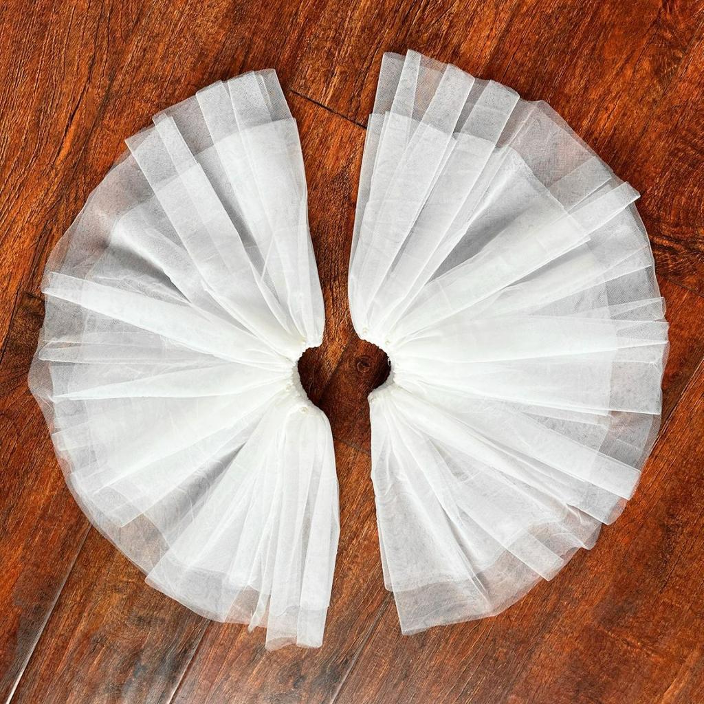 Detachable Tulle Puff Sleeve Arm Warmers – Off-Shoulder Bridal Accessory for Wedding, Photo Shoot & Evening Gown