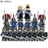 16 76394Ab 76397Ab Medieval Knights Army Building Block Figurine Assembly Toy