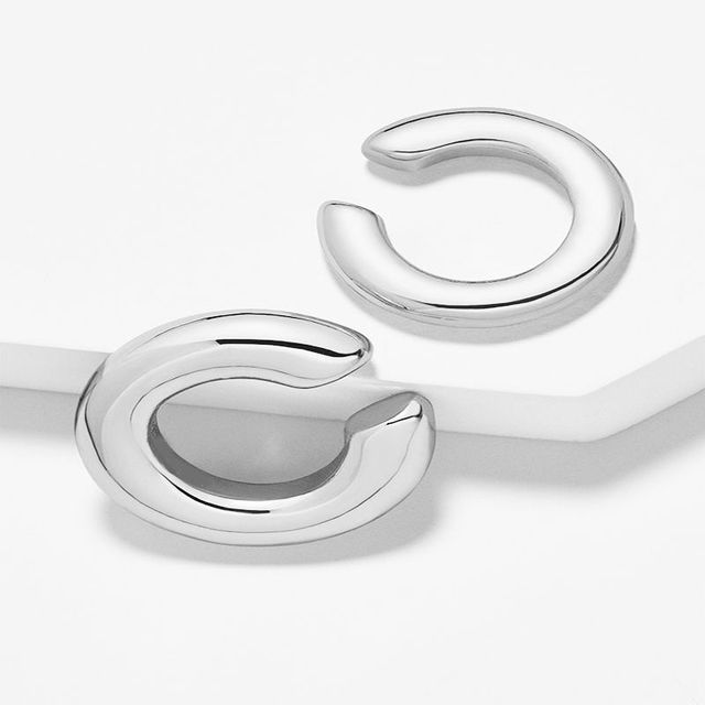 Fake Piercing Earcuff Double Circle Ear Cuff Faux Earrings for Women Man Hiphop Vintage Cuffs Earclips Accessories Korean Fashio