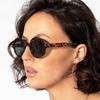 New Retro Round Leopard Print Sunglasses Fashion Women's Outdoor Sun Shading And UV Resistant Sun Glasses Anti Glare Eyewear