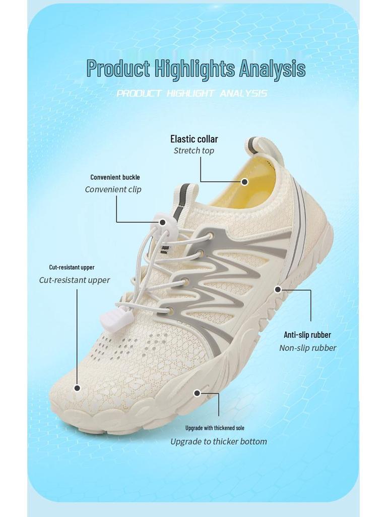 Unisex Non-slip Breathable Water Shoes for Swimming, Snorkeling, and Trekking
