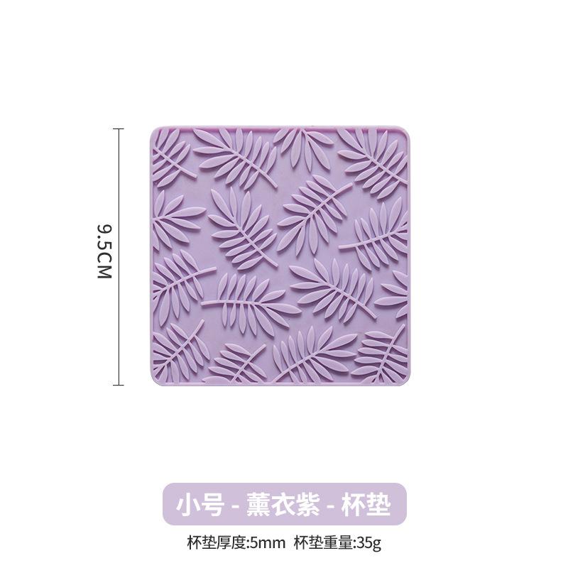 Nordic Leaves Coasters Silicone Insulation Coasters Pot Mats Thick New Dining Table Heat-proof Bowl Mats Plate Mats