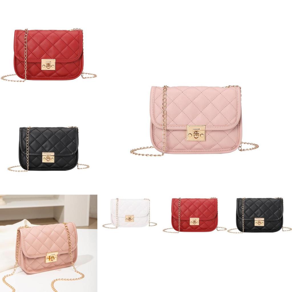 2021 Fashion Ladies Bags Embroidered Shoulder Bag Soft Pu Material Chain Bag
