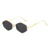 New fashionable metal rhombus large frame sunglasses ins European and American personalized outdoor driving UV protection sunglasses tide