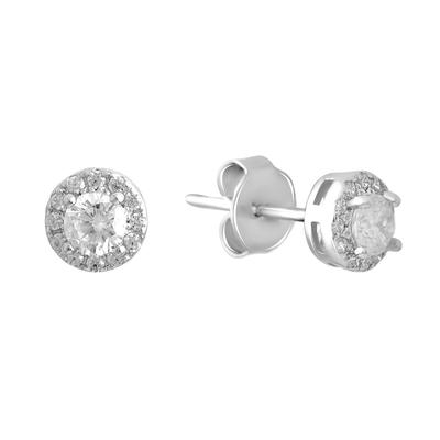 Silver Earrings with Cubic Zirkonia (2137535)