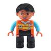 Big Building Blocks Boy Girls Family Policemen Figures Doll Compatible Duplos Children Kids Self Locking Bricks Assemble Toys