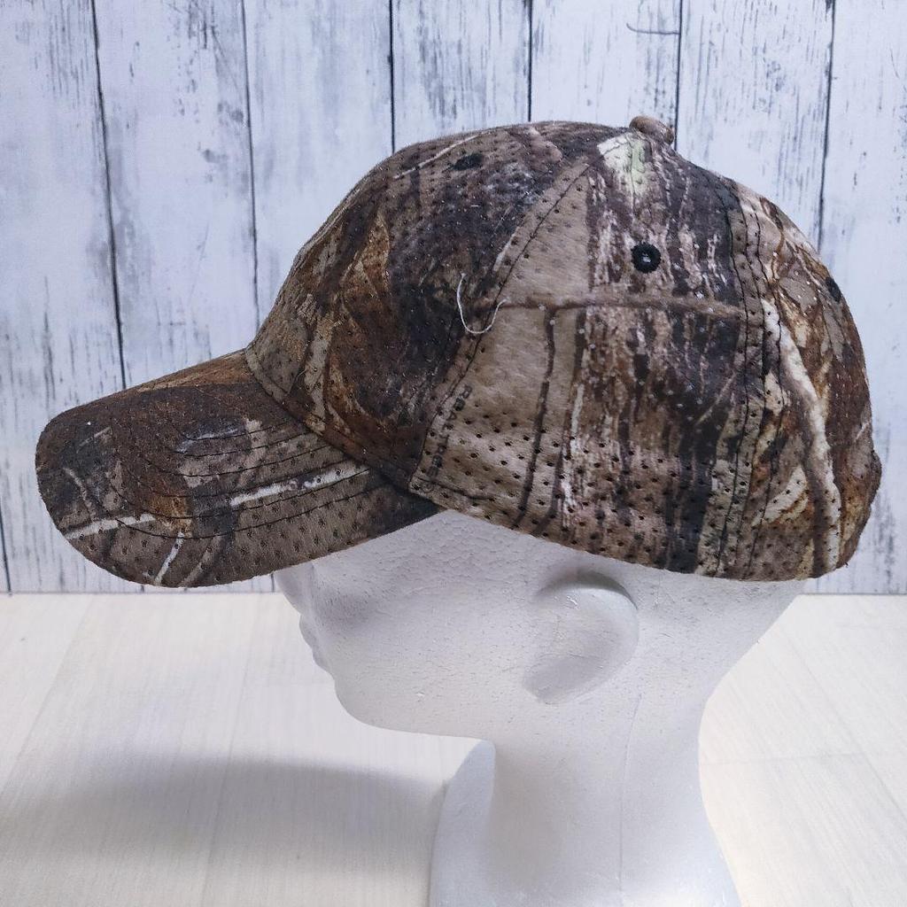 [USED] Realtree Camo 6-Panel Cap In Brown Earth Tones with Embroidered Logo