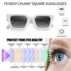 Feisedy Sports Retro Square UV400 Outdoor B0073 Sunglasses, Sunglasses, Sunglasses, Unisex, Protection, Stylish,