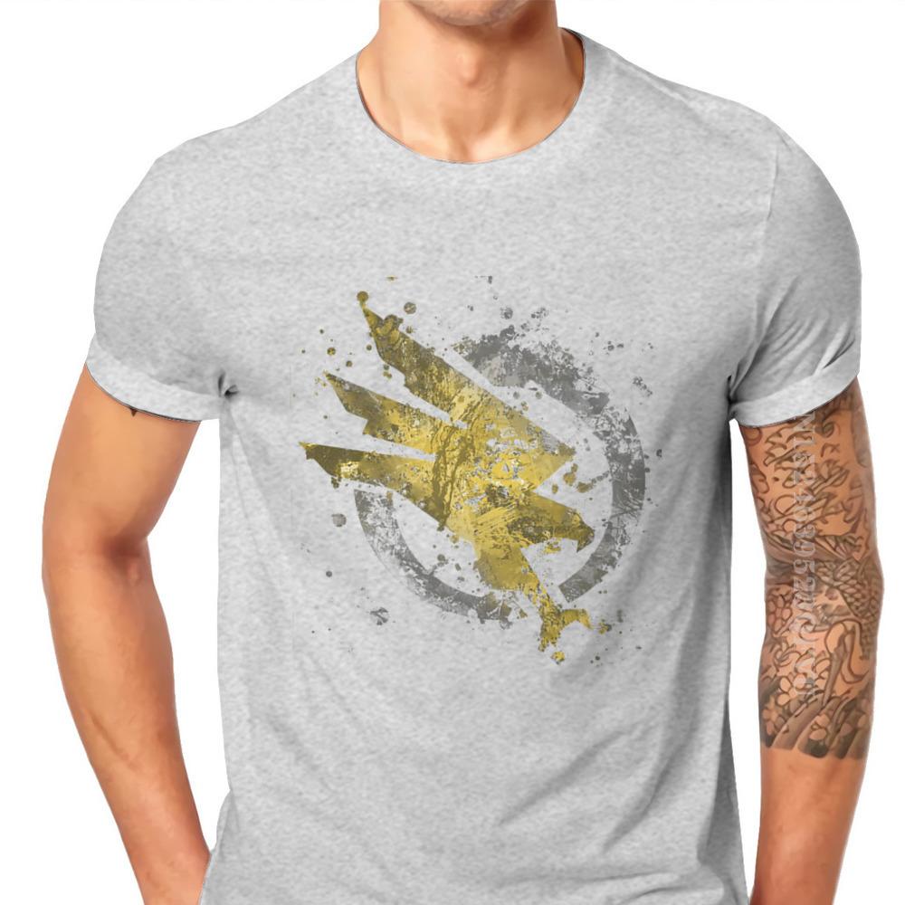 Mass Effect Game Command And Conquer GDI Splatter Tshirts Graphic Men Classic Goth Camisas Men Clothes Cotton Harajuku T Shirt