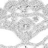 Cosplay Veil Headwear Rhinestone Tassel Mask Chain Women Masquerade Crystal Head Decor Nightclub Head Rave Party Indian Jewelry