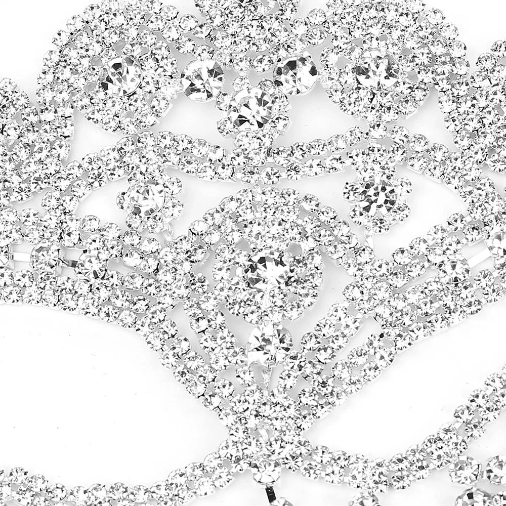 Cosplay Veil Headwear Rhinestone Tassel Mask Chain Women Masquerade Crystal Head Decor Nightclub Head Rave Party Indian Jewelry