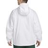 Nike Solid Color Logo Embroidered Hooded Pullover Loose Fit Drop Shoulder Long Sleeve Sweatshirt Men sweatshirt White FN3893-100