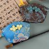 Chinese Yun Jin Seashell Coin Purse: Qipao Hanfu Shopping and Accessories Bag for Women