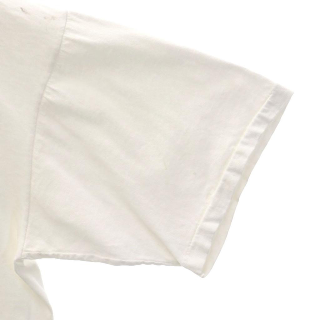 90s Made in USA Old Short sleeve T-shirt L white Single stitch Men's Used