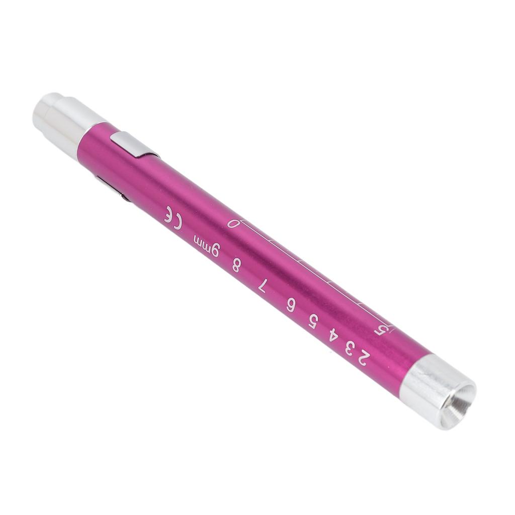 LED Penlight Yellow Lighting Concave Head Aluminum Alloy Pen Light with Pupil Gauge