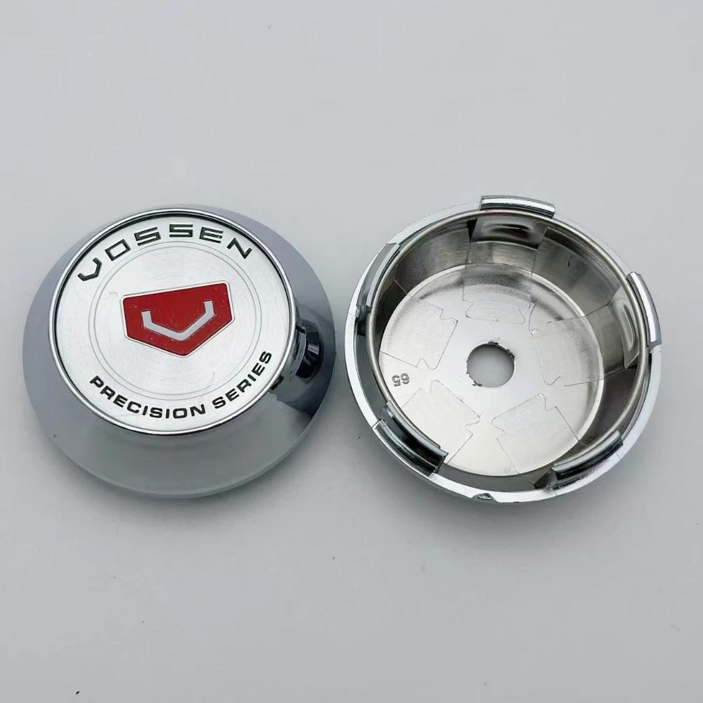 4pcs 60mm 64mm 65mm 68mm 69mm Vossen Logo Emblem Badge Car Wheel Center Caps High Cap Wheel Hubcaps Rim Cover Car Accessories