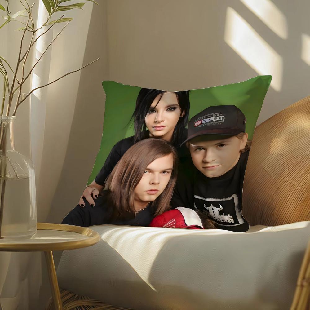 Tokio Hotel Pillow Case Silky Elegant Comfort Sofa Bed Invisible Zipper