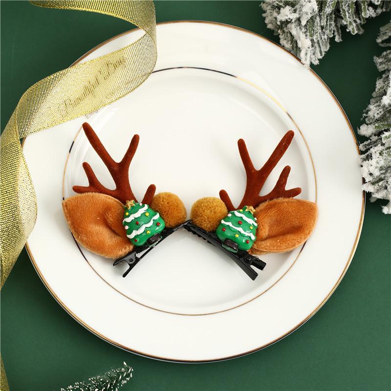 Christmas Elk Antler Hair Clips: Cute Princess Hair Accessories & Gifts for Children