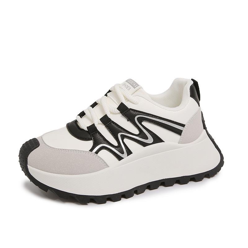 New Dad Shoes Women's Spring Student Sports Running Casual Thick Sole Height Street Shot 1