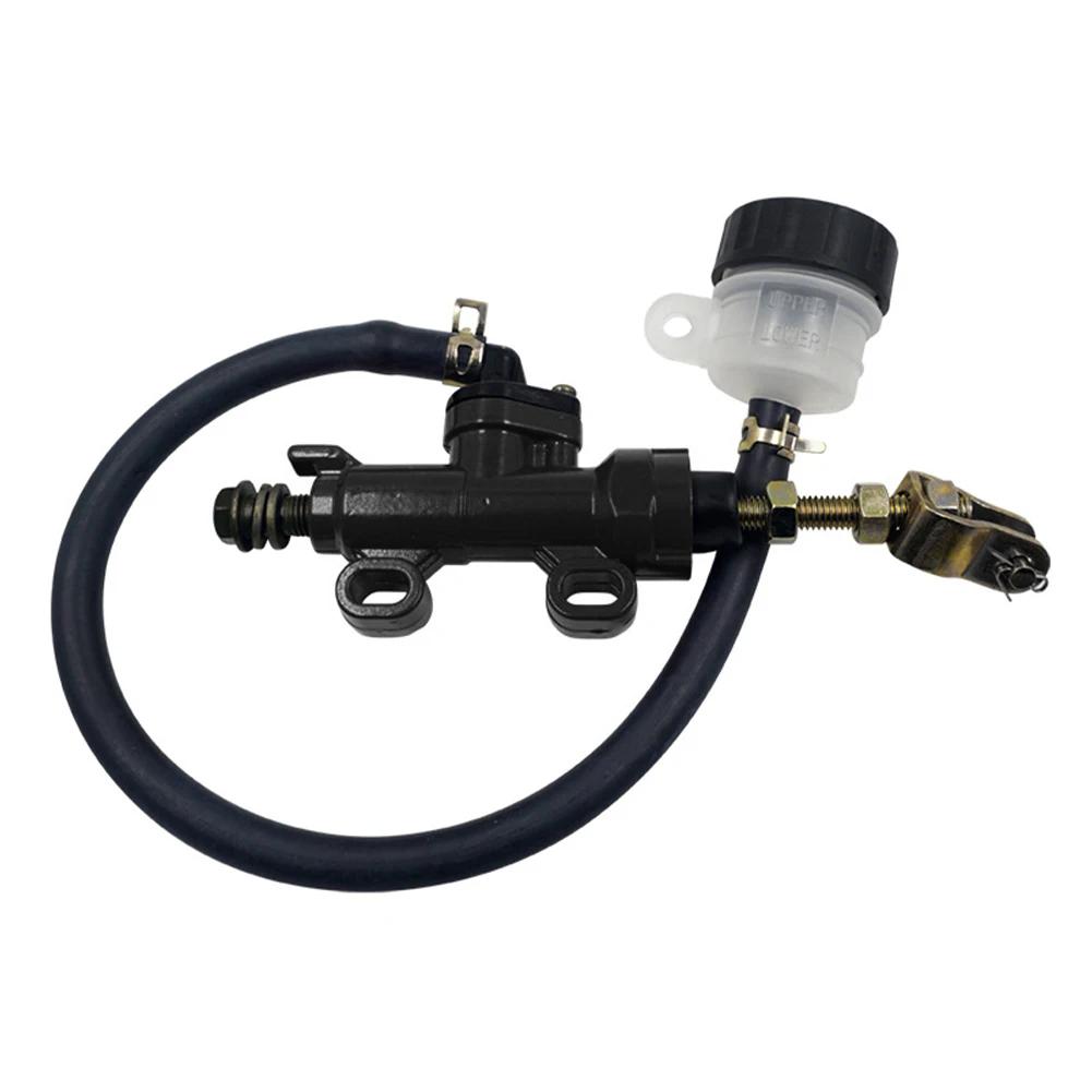 

Мотоциклетный тормозной гидравлический насос, задний тормозной насос, главный цилиндр с трубкой для Suzuki Kawasaki Honda, детали тормозов мотоцикла чёрный