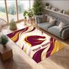 Brisbane Broncos Kristall-Samt-Teppich, Personalisierte rutschfeste Fußmatte mit individuellem Namenstext für Heimdekoration, Geschenk