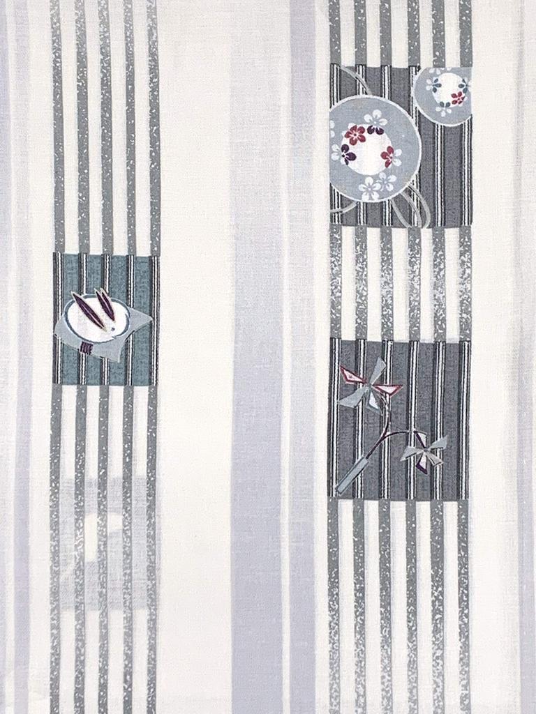 Muromachi Sommergröße Klein Waschbarer Kimono mit Kimono [Kyoto st. ] Kimono, Gaze, Kinder, Mädchen, 140, Muster, Junior, Unterwäsche, Kinder