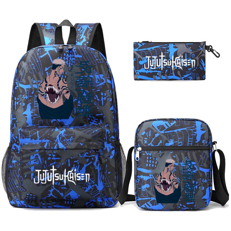 3 teile/satz Anime Rucksack für Jungen Mädchen Leichte Taschen Hildren Schul Student Kawaii Rucksack Zurück Zu Schule