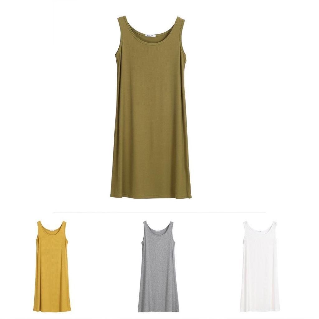 Women Sleeveless Long Tunic Dress With Premium Quality Cotton Blend For Effortless Style