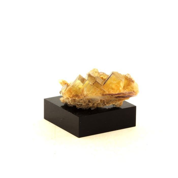 Pierres et Minéraux. Fluorite + Baryte. 75.80 ct. La Barre Mine, Puy-de-Dôme, France.