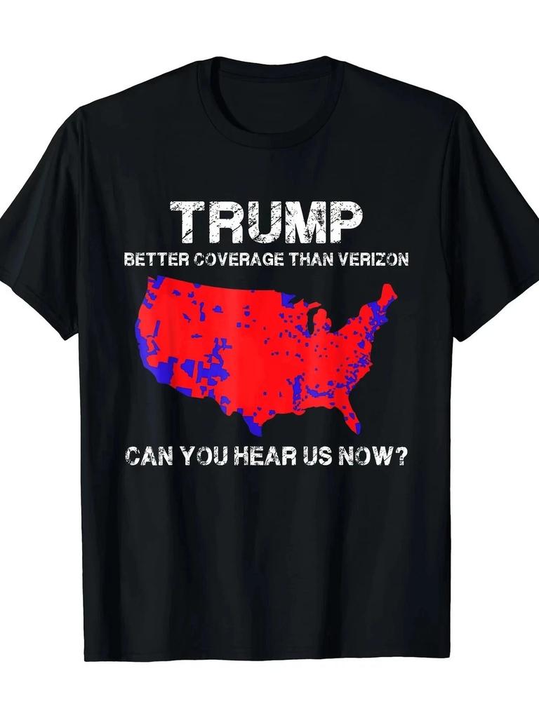 Trump übertrumpft Verizon politisches Geschenk Herren T-Shirt Nachdruck