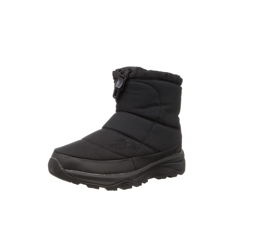 The North Face Nuptse Waterproof VII Short Bootie Firefly Size cm NF52273, Unisex, Black/TNF Black, 23.0